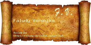 Faludy Veronika névjegykártya